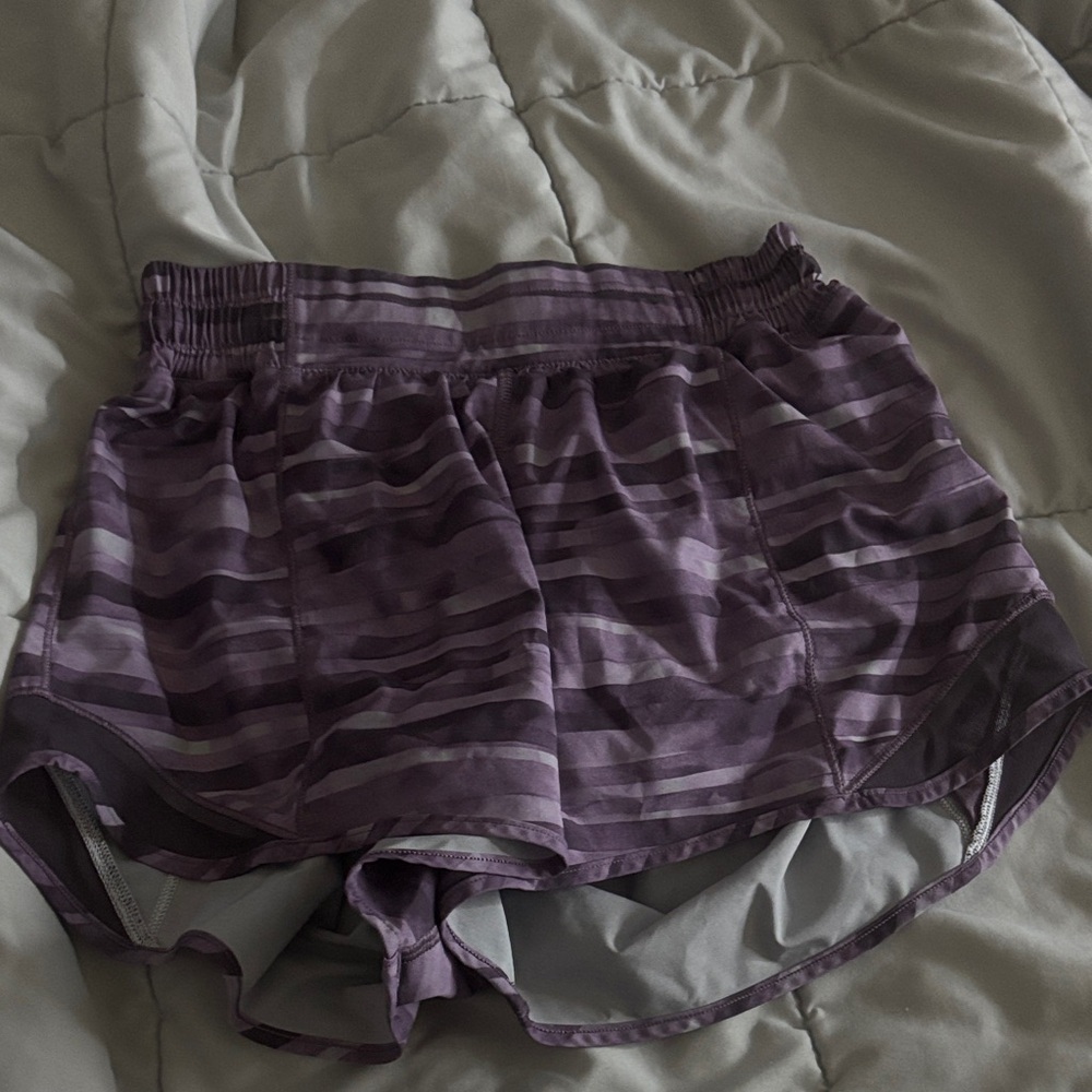Lululemon Athletica Purple Patterned Shorts